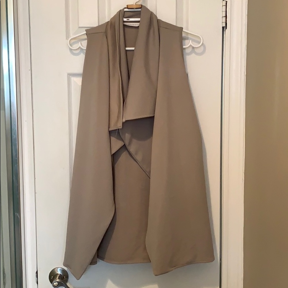 Tan billowy vest from Mendocino